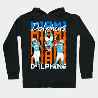 Miami Dolphins : tua tagovailoa x tyreek hill x jaylen waddle Hoodie